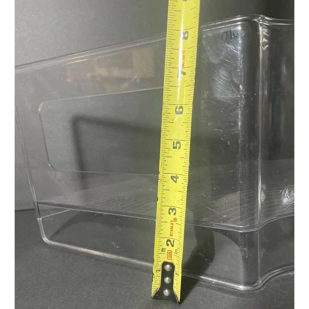 2 Large Clear corner shelf Pieces‎